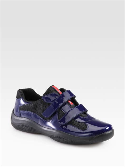 prada sneakers touch strap|Prada shoes.